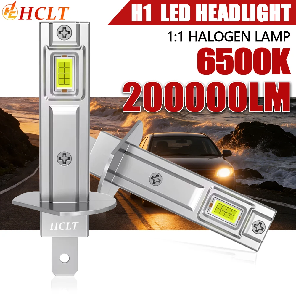 Nuevo Faro LED H1, Tamaño 1:1 de Halógeno, 200000LM, Inalámbrico, Sin Errores CANBUS, Lámpara Automotriz Sin Ventilador, 6500k, Luz Antiniebla, Plug and Play, 12v
