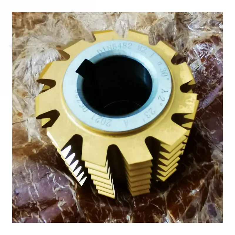 DIN5482 Standard Module M2.1, 22mm Hole Involute Spline Gear Hob Cutter M2.1 PA30 degree, Customized