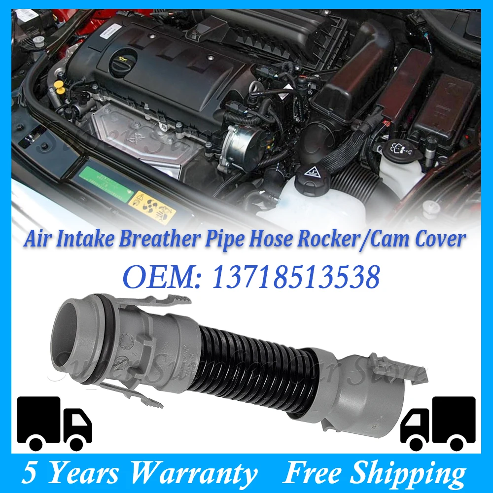 

New For BMW MINI R55 R56 R57 R58 R59 R60 R61 Car Air Intake Breather Pipe Hose Rocker / Cam Cover 13718513538 Filtered Air Pipe