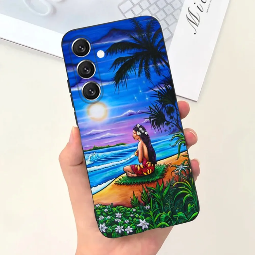 H-Hinano Tahiti Girl Beach  Phone Case For Samsung S21,S22 Ultra,S20,S30 plus,S22 plus,S23,S30 ultra 5G Silicone Cover