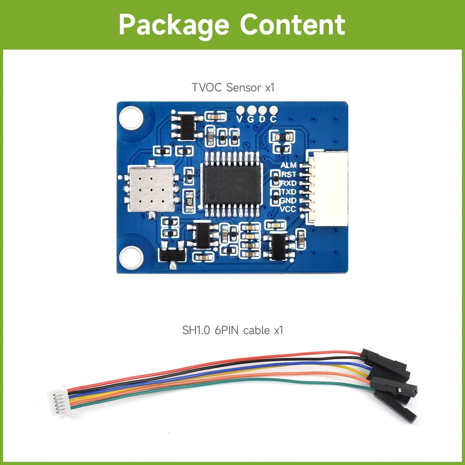 For  TVOC (Total Volatile Organic Compounds) Gas Sensor, High Sensitivity