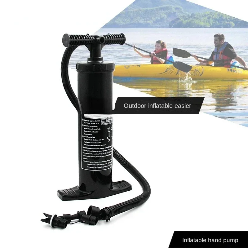 Portable large hand pump inflatable and pneumatic dual-purpose, air cushion bed inflatable boat rubber boat assault boat