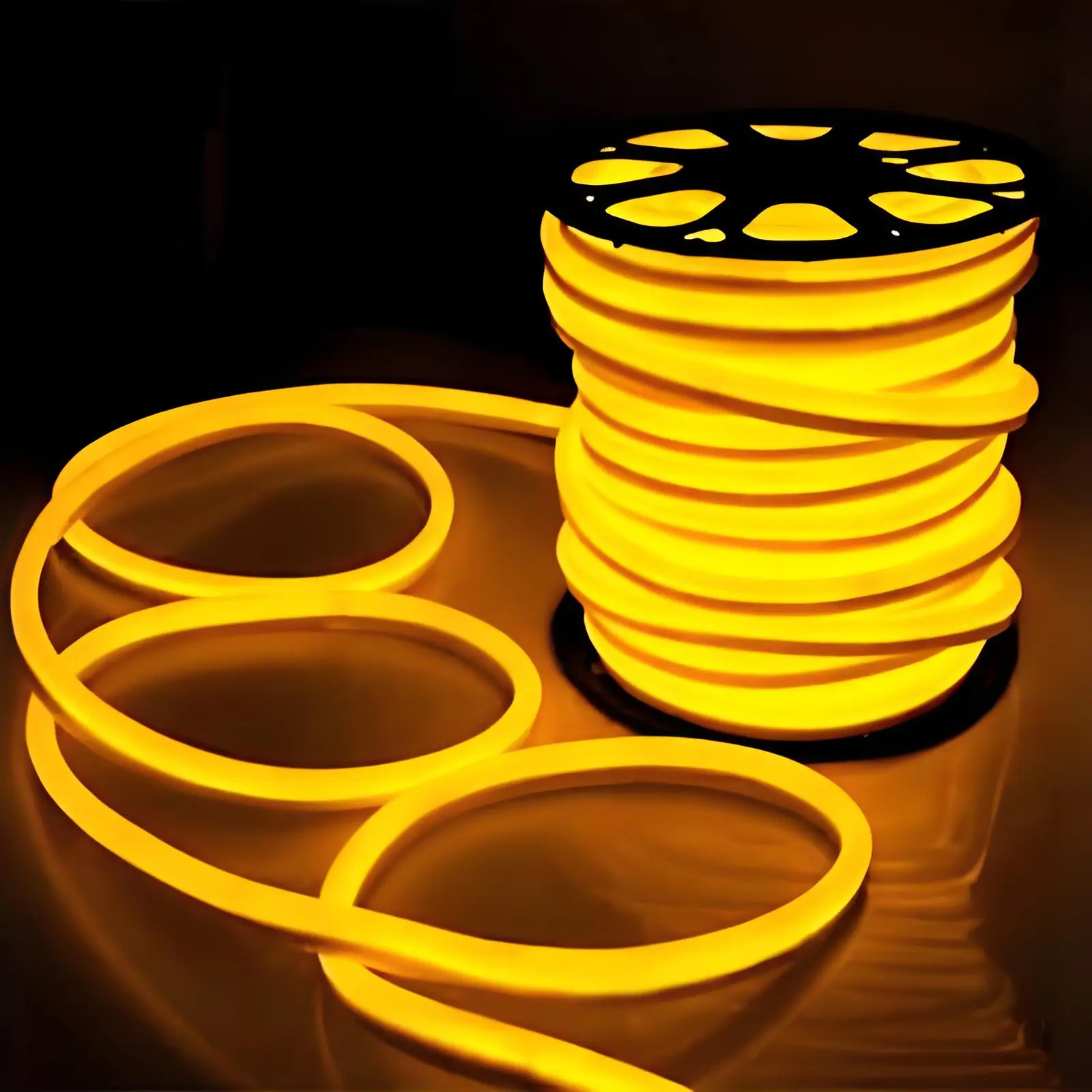 High Brightness 50m Waterproof IP65 Purple Magic Color LED Neon Light Strip Flexible Soft Rope for Bedroom Living Gaming Party
