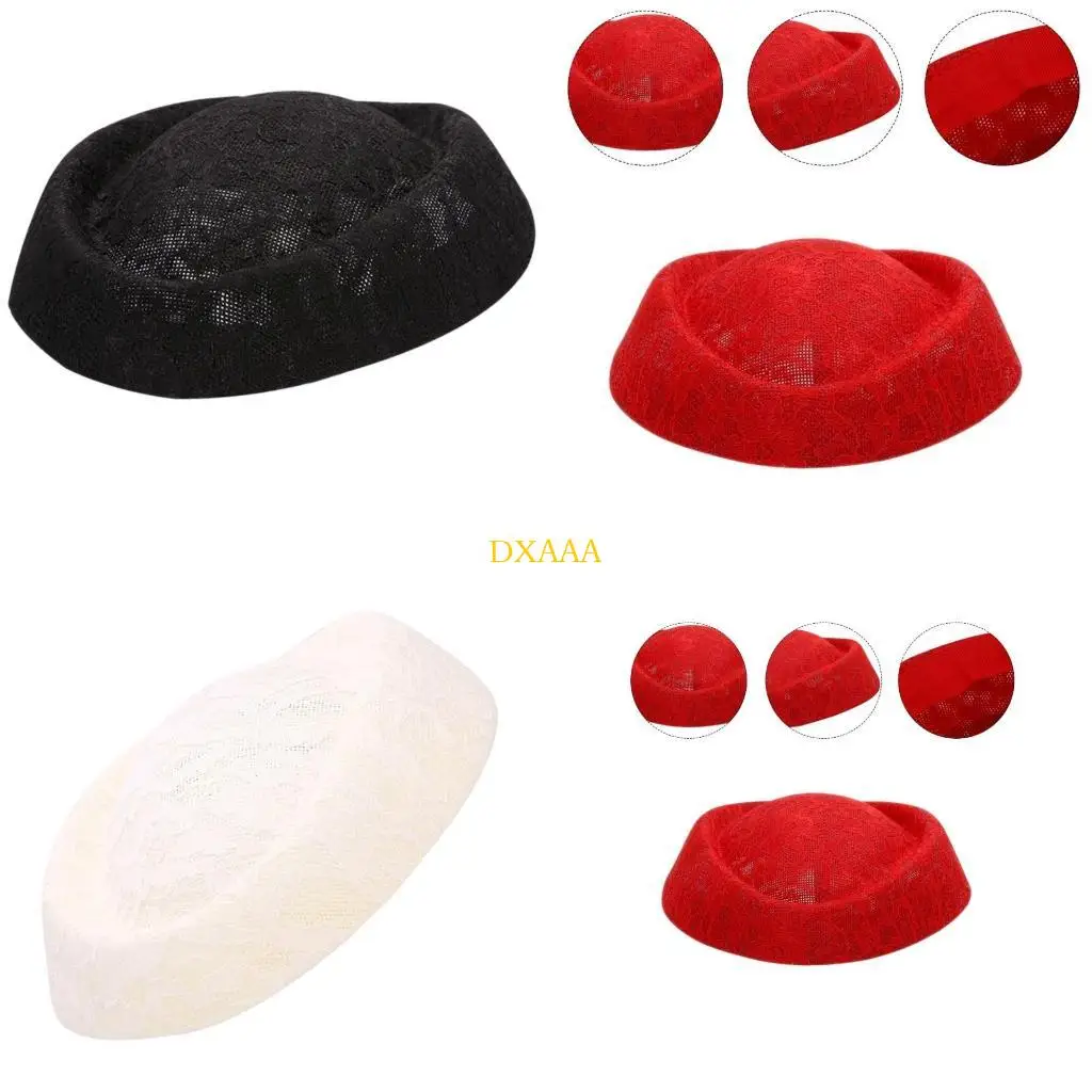 DXAA Delicate DIY Fascinators Base Trend Sinamay Hat Base for Women Weddings and Formal Dresses Add Touch of French