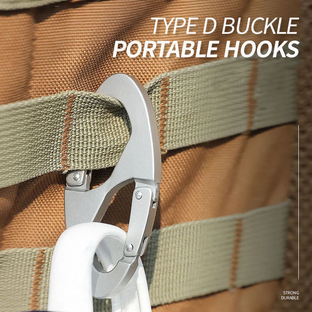 

Safe 8 Word Survival Tool Locking Survival Clip Mountaineering Carabiners Clip Hook 8 Shape Carabiner