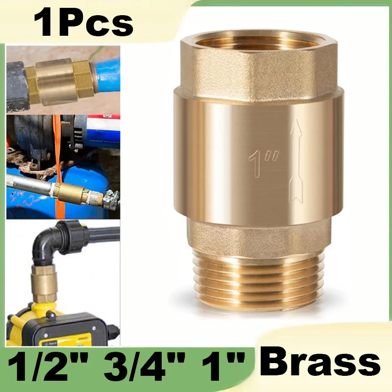 1PCS Brass Check Valve 1/2