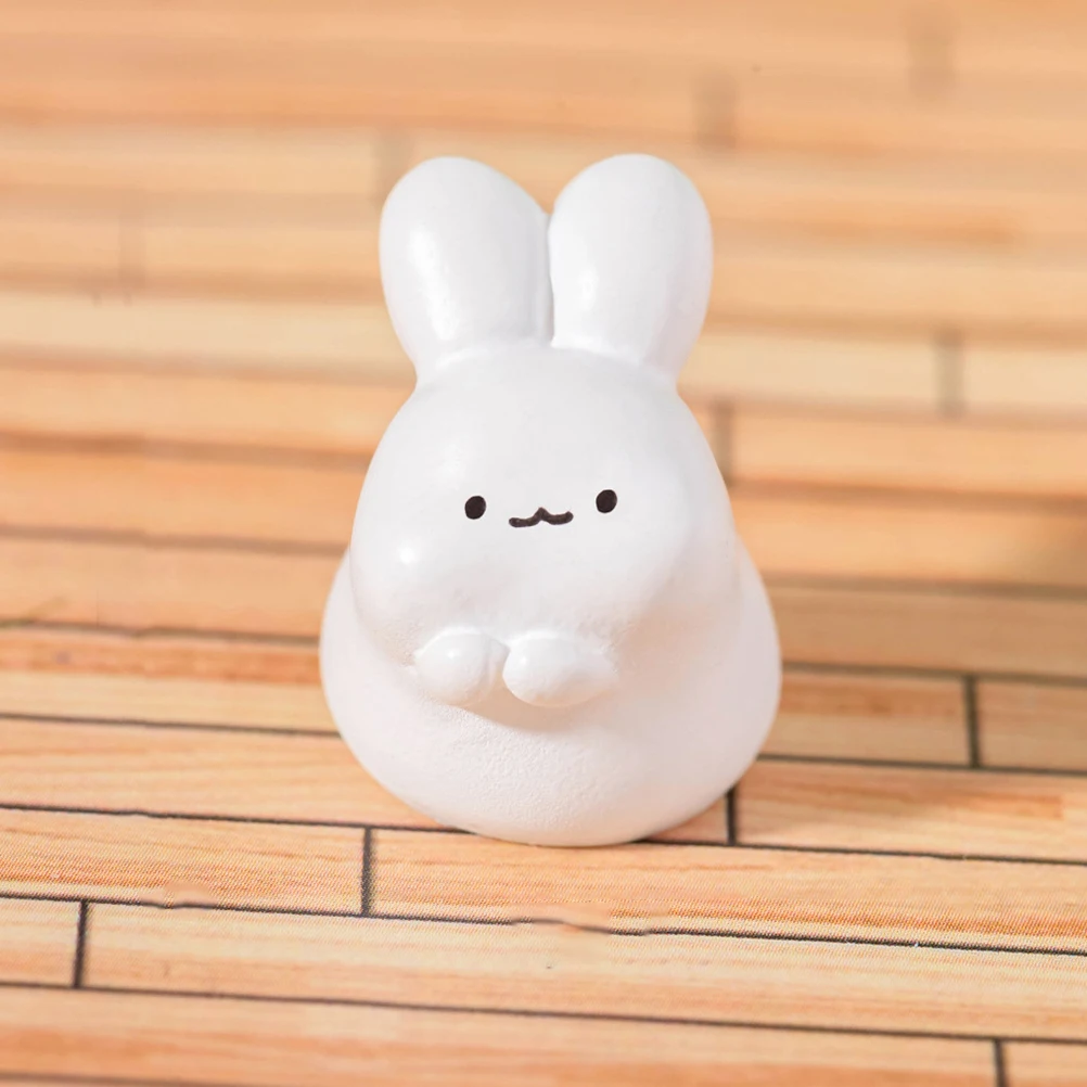 

15 Pcs Bunny Animal Statue Desk s Accessories Cute Resin Sculpture Sculptures Home Decoration