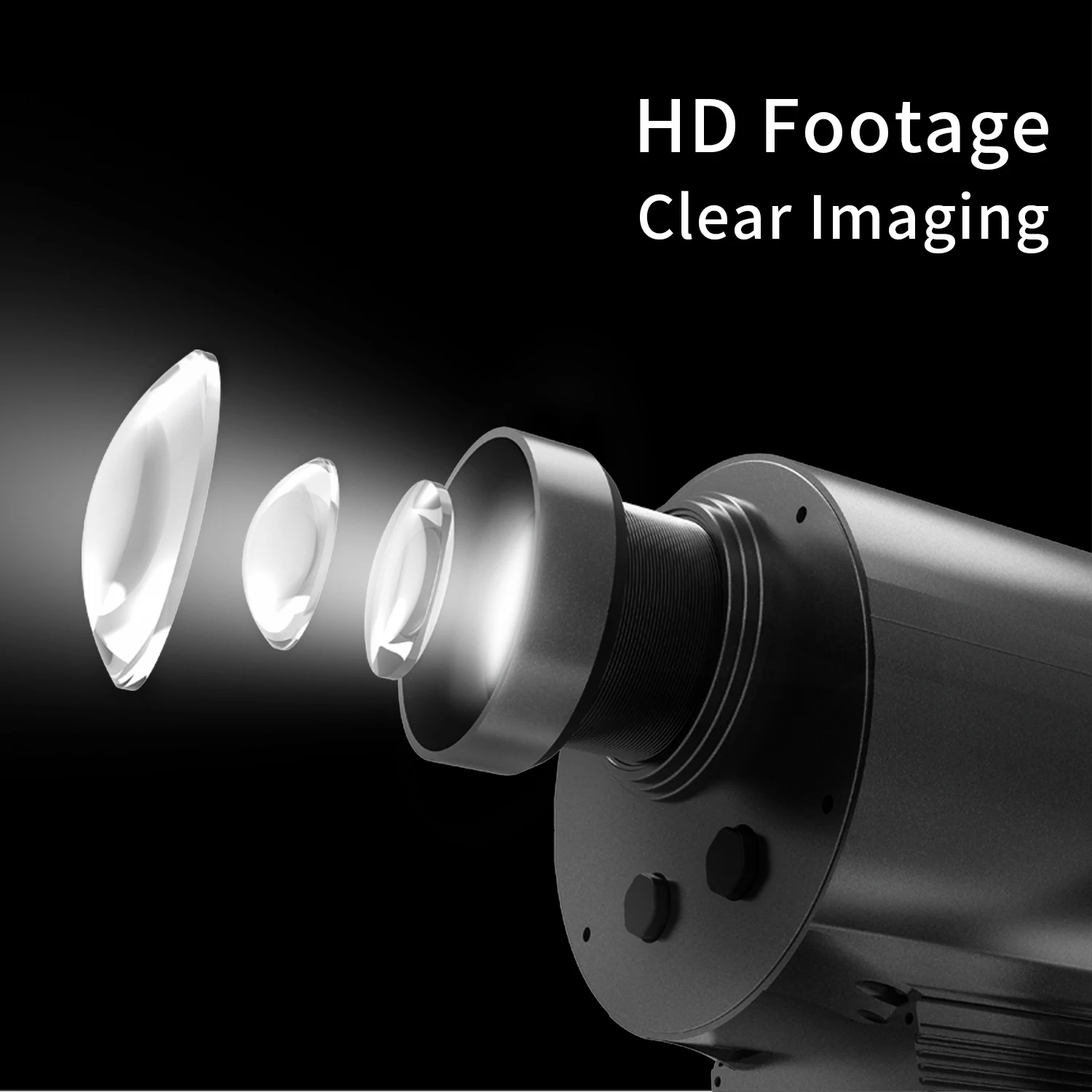160w 200w 240w Custom 6 Logo LED Gobo Projector Advertising Light Outdoor Rotate Projection Lamp Waterproof IP65