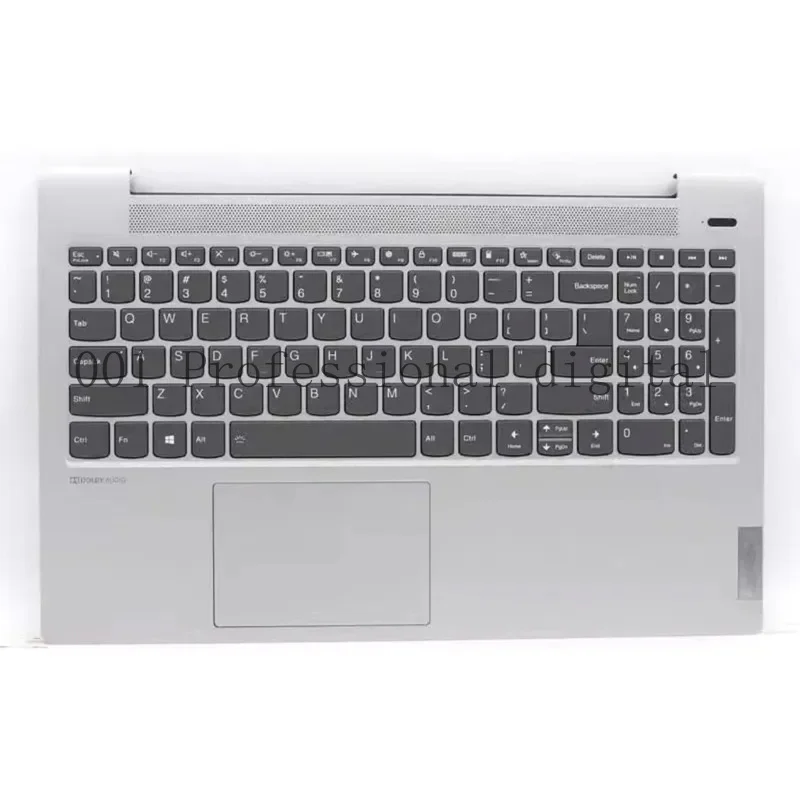 

Новый 5CB1A24826 для ideapad 5-15ALC05 81YQ, упор для рук, чехол для клавиатуры ноутбука, верхний чехол с подсветкой, платиновый, серый, без отпечатков пальцев