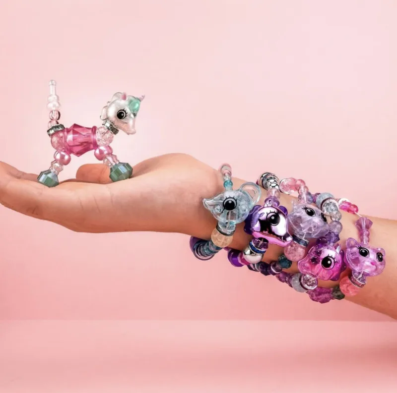 

Magic Pet Beads Diy Animal Charm Bracelets Creative Surprise Transforming Pet Bracelet Cute Collectible Toy Gift For Girls