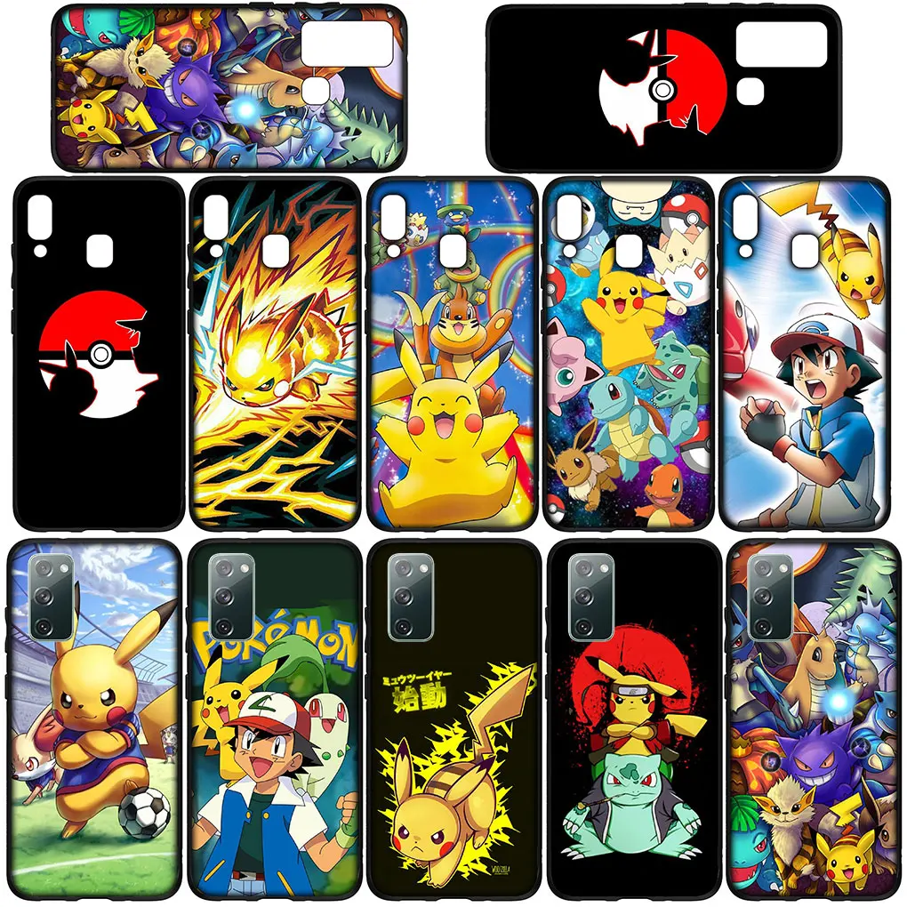 Pokemon Pikachu Cute Soft Casing for Huawei Y7A Y6P Y5P Y6 Y7 Y9 Prime 2018 2019 Y8P Y9A Y8S Y9S P Smart Phone Cover Case