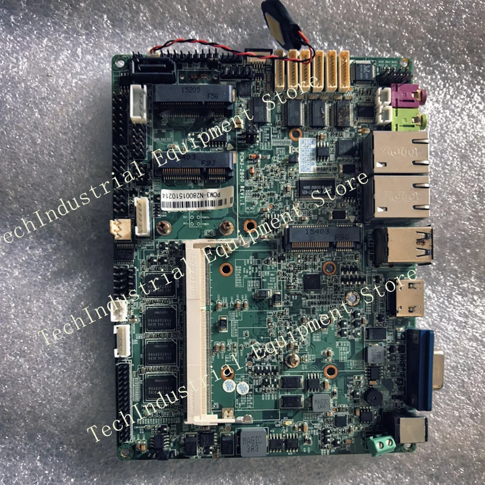 PCM3-2800 REV1.1 RS232/485 Embedded Dual Gigabit Network Port Motherboard PCM3-N2800