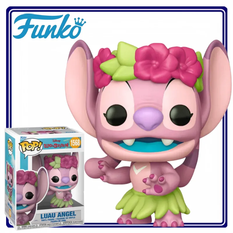 Nueva Figura de Vinilo FunkoPOP de Lilo & Stitch, Figura de Dibujos Animados de Stitch, Adorno de Escritorio, Regalo Navideño, Juguete de Moda, Mercancía de Anime