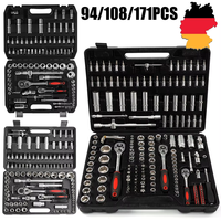 Ratchet Socket Wrench Set Car Repair Tool Ratchet Torque Wrench Combo Kit 1/4 3/8 1/2 Ratchet Spanner Screwdriver Bits Hand Tool