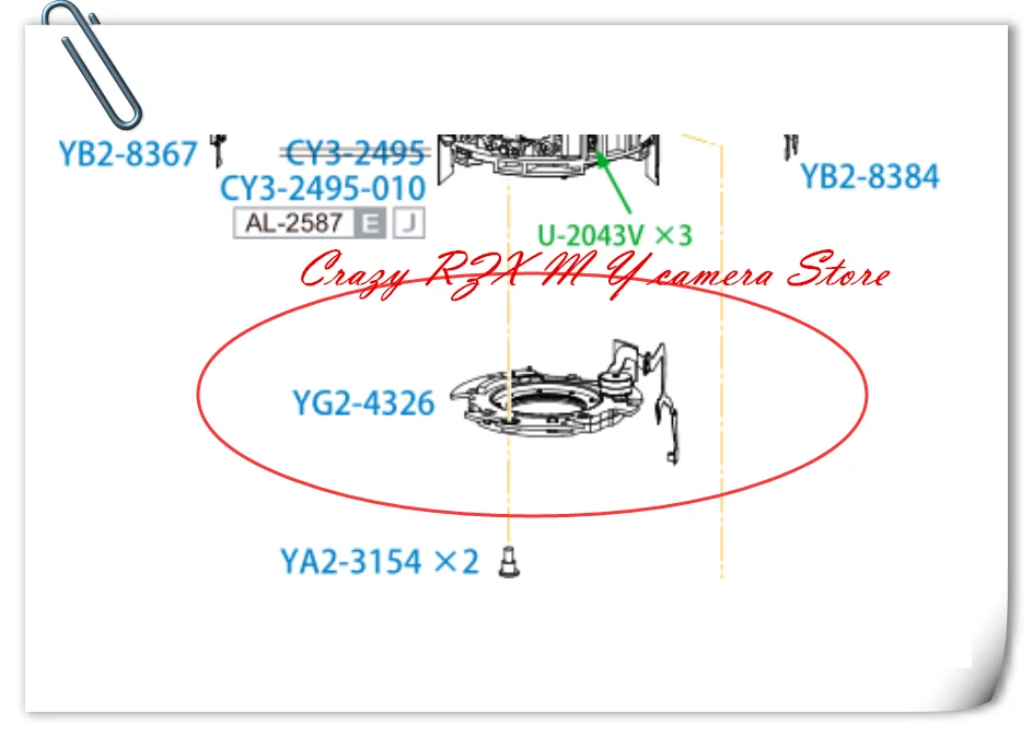 

For Canon RF 24-105mm f 4-7.1 IS STM Lens Aperture Group Digital Parts