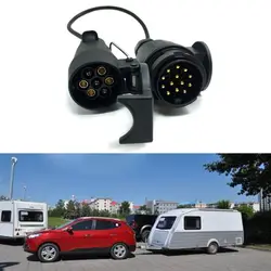 Adapter Connector Car Accessories Connector Plug 7 Pin to 13 Pin Trailer Light Extension Adaptor Socket Plug Caravan Towing
