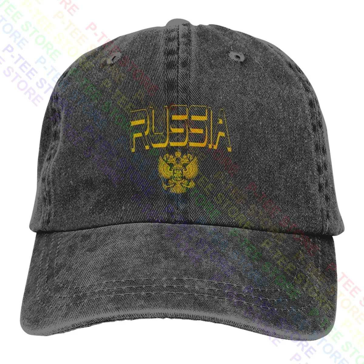 Russie Putin Kremlin Moscou Russie Vladimir Russia Chemise Washed Denim Baseball Cap Trucker Hats Hat