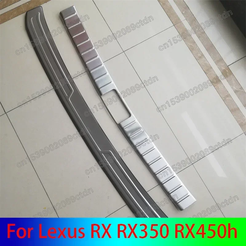 

Rear Bumper Protector Sill Trunk Rear guard Tread Plate cover Trim For Lexus RX RX350 RX450h 2016 2017 2018 2019 2020