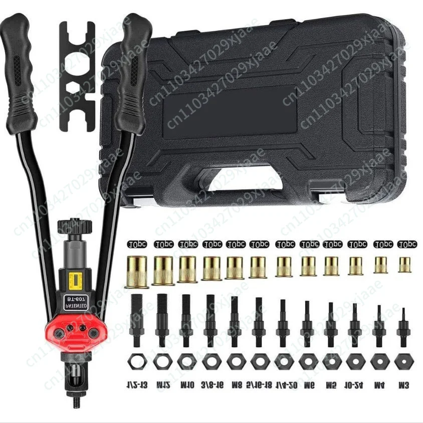 BT607 Manual Ram Gun Manual Riveting Nut Gun Pull Mother Riveting Gun M3-M12 Metric and British System