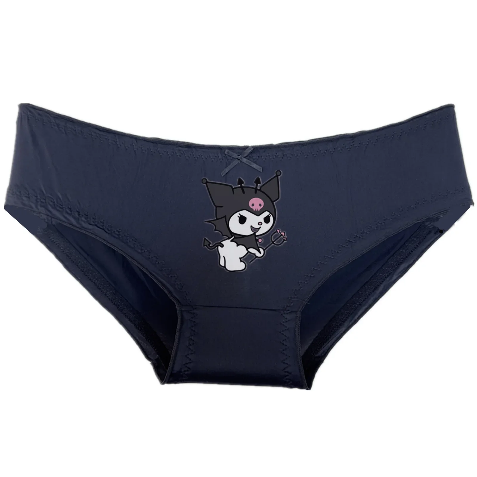 Sexy Kuromi Y2k Kawaii Frauen Unterwäsche Cartoon Mädchen Mesh Spitze Nahtlose Atmungsaktive Tanga Damen Einstellbare Spitze Up Dessous Geschenk