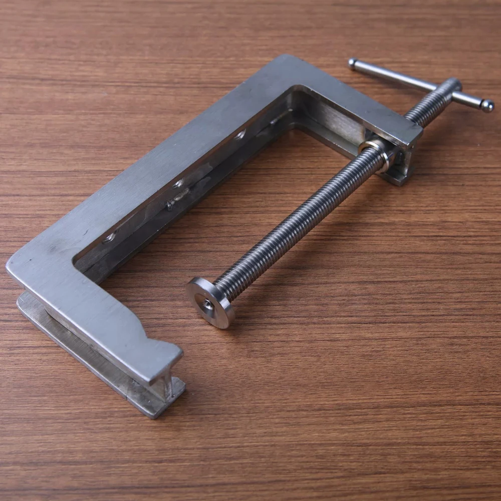304 Stainless Steel Heavy Duty G-Clamp – Industrial Grade U-Shaped Clamp, 148mm Opening, Max Holding Thickness