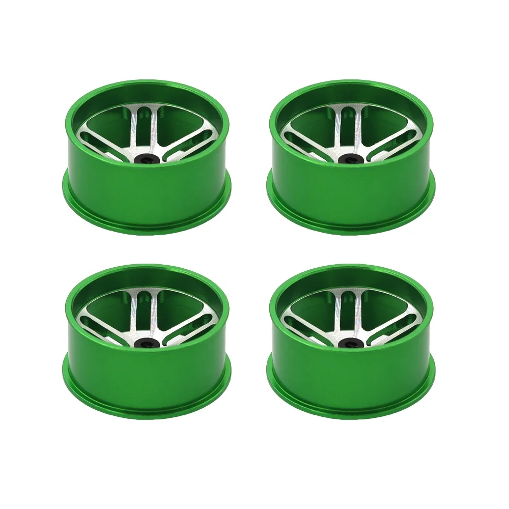 4Pcs Middle Diameter Lightweight Wheels - Self - made Parts for Tamiya MINI 4WD Colored Wheel with Aluminum Alloy - Image 2
