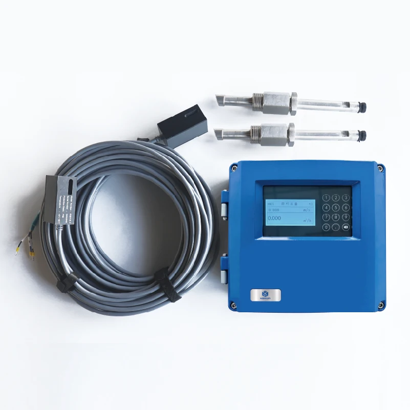 

New Digital Clamp-On Stainless Steel Ultrasonic Flowmeter for Liquid Water Portable Wall-Mounted External Use OEM Customizable +