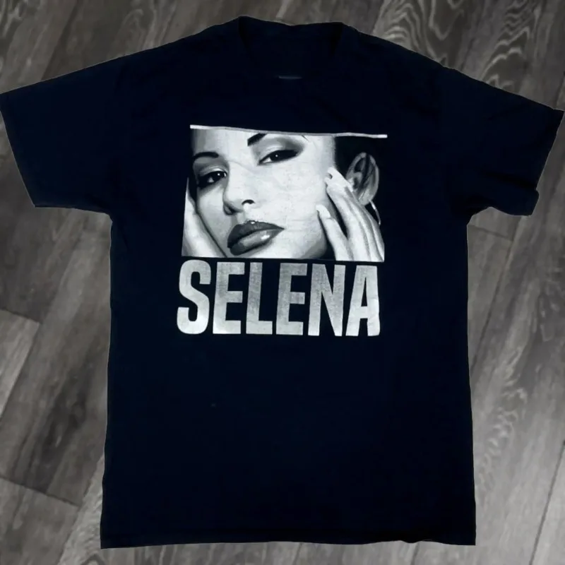 Selena Pattern T-shirt Men's T-shirt Retro Casual T-shirt Summer New Unisex