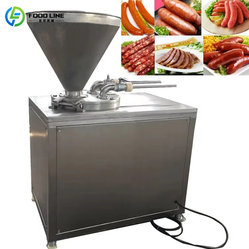 Customized Commercial Automatic Sausage Stuffer Pneumatic Sausage Filler for Restaurant Catering Deli Store