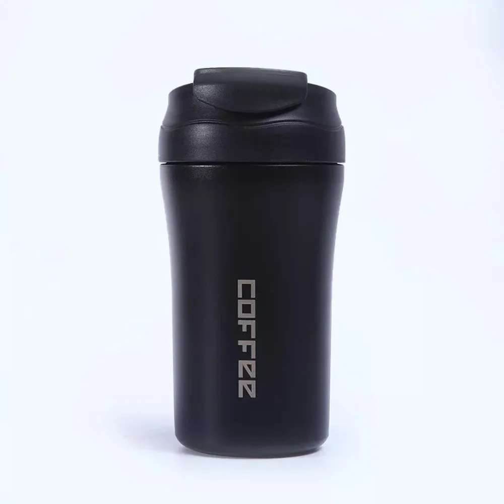 

2PCS Insulated Coffee Cup New 400ML With Straw Vacuum Travel Cup Portable MINI Stainless Steel Flask Office