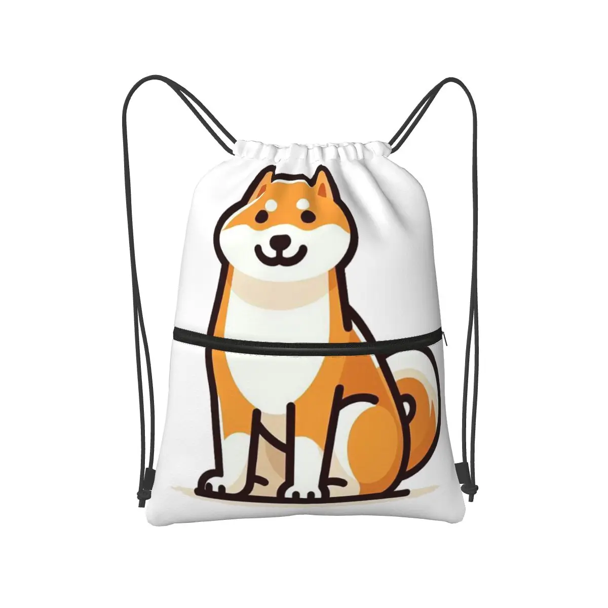 

Shiba Inu_ A Comprehensive Guide Backpacks Casual Drawstring Bundle Pocket Shoes Bag Book Bags for Man Woman Students