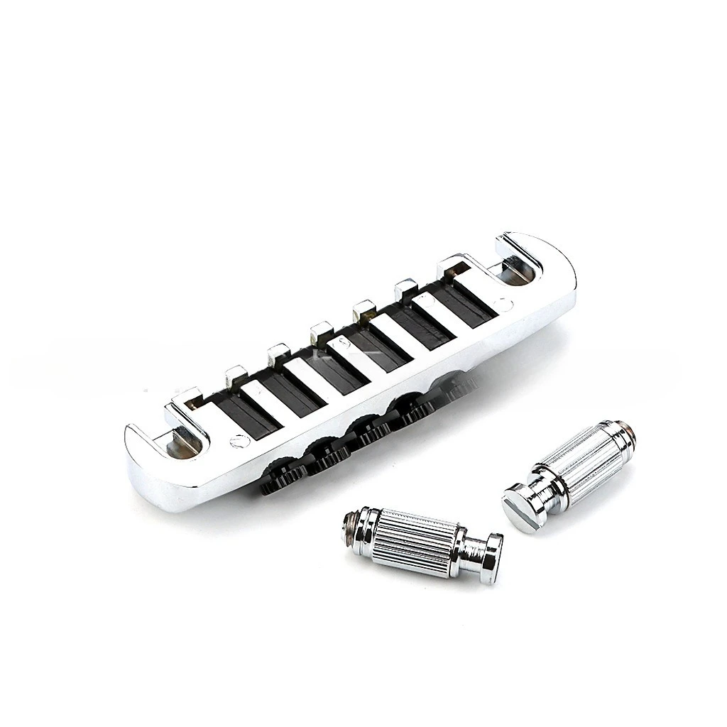 Best Offer Instrument accessory Black screws for 6-string  guitar bridge For LP-Style Electric Guitar