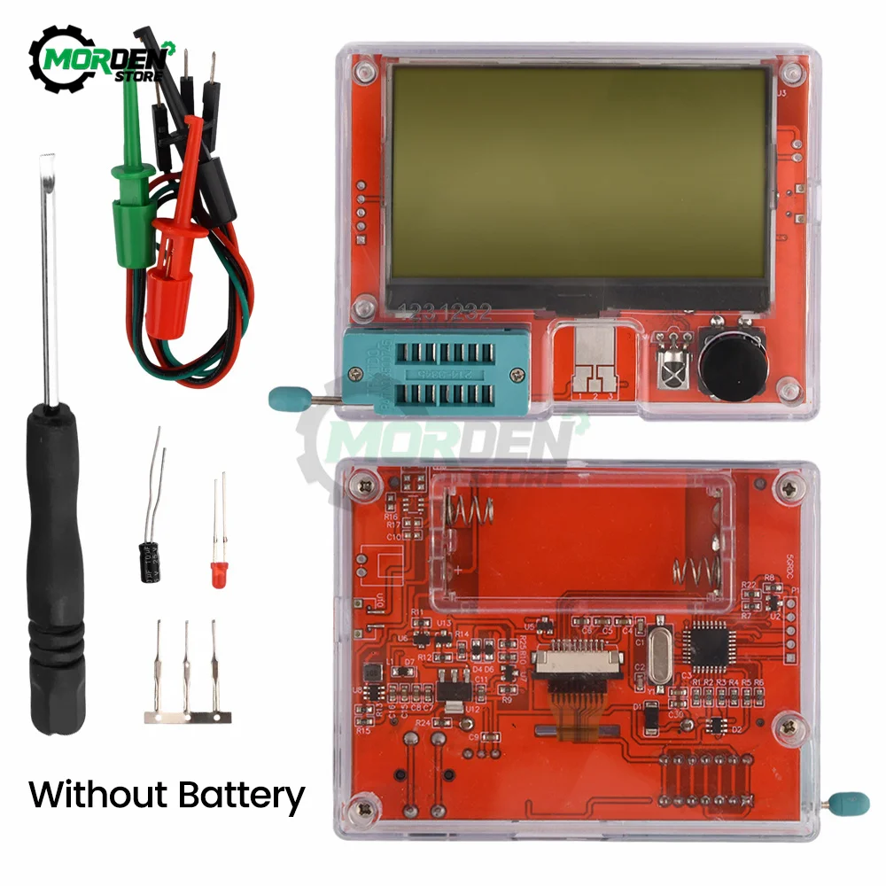 LCR-T10H Transistor Tester Display TFT For Diode Triode MOS/PNP/NPN Capacitor Resistor Transistor Tester Detector