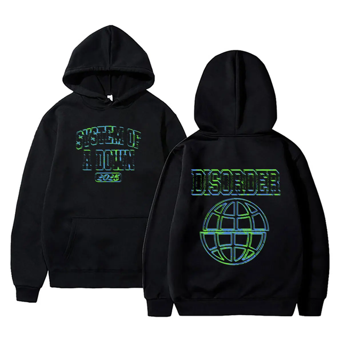 Rock Band System of A Down Tour 2026 Hoodie Men Women Gothic Punk Rock Hooded Tracksuit Male Fashion Hip Hop Oversized Hoodies