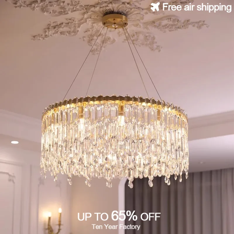 الفاخرة الذهب كروية كريستال شرابة LED الثريا E14 ارتفاع قابل للتعديل ضوء السقف الداخلي لغرفة المعيشة ديكور