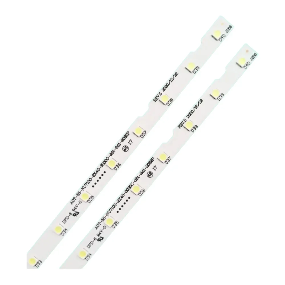 LED TV Bands For Samsung UA55NU7470 UA55NU7500 UA55NU7800 UA55RU7080 UA55RU7100 UA55RU7200 LED Bars Backlight Strips Line Rulers