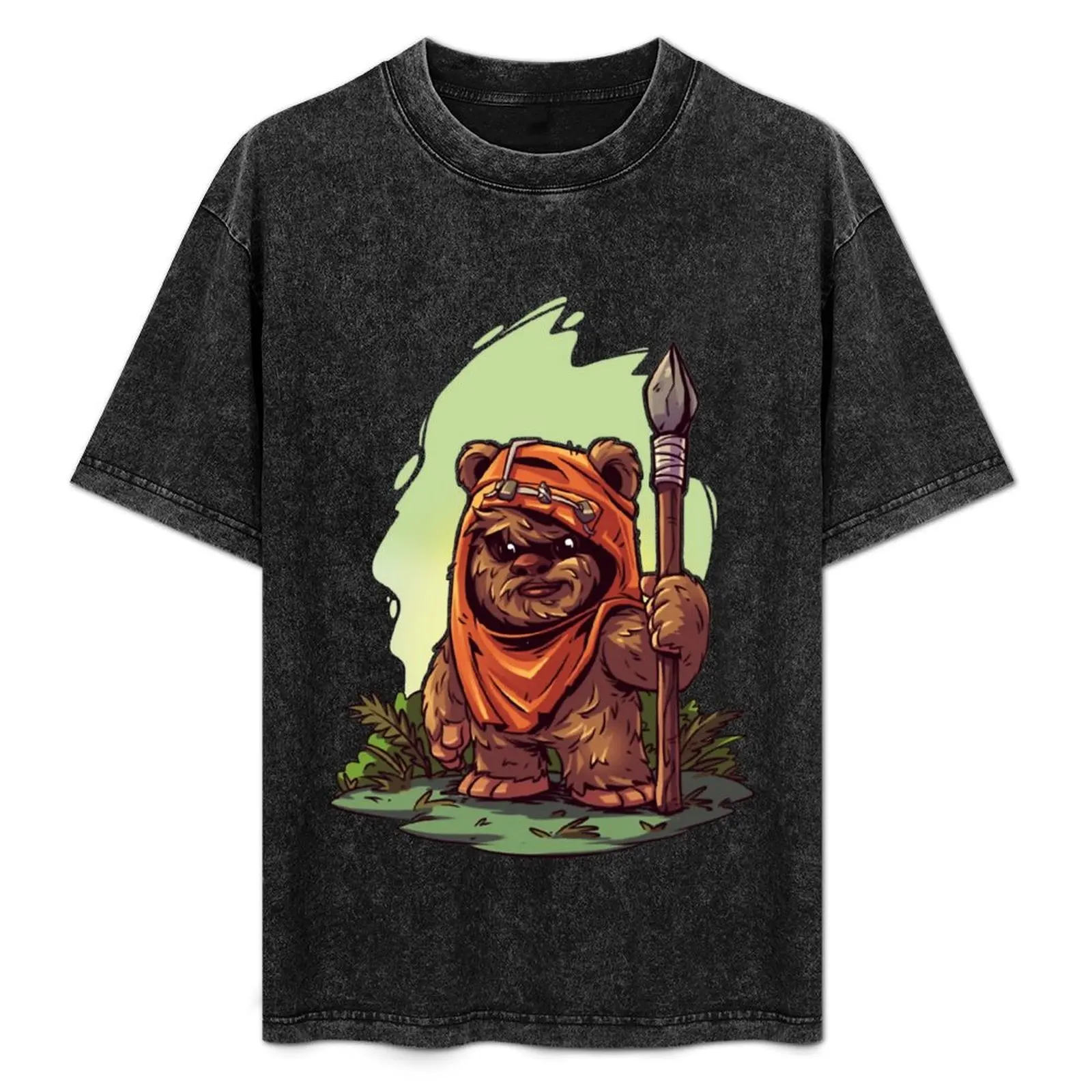 

Футболка Chibi Ewok, спортивная повседневная хлопковая футболка с короткими рукавами