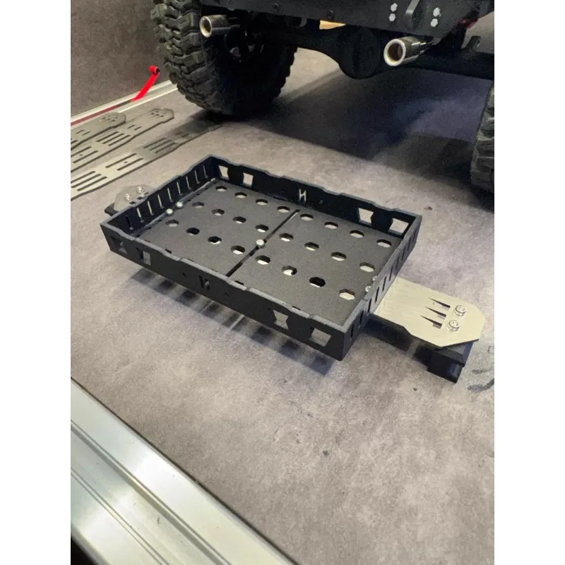 

For Axial SCX10 III 1/10 RC Crawler CJ-7 Rear Bed Luggage Rack, Metal Stainless Steel & Nylon PA12 Construction Upgrade Parts