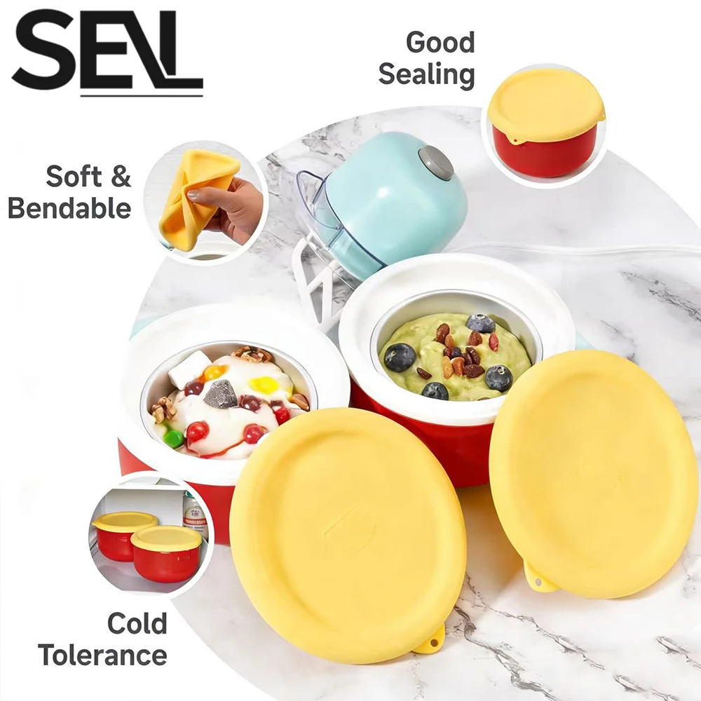 Reusable Food Grade Silicone Food Covers Stretchable Airtight Kitchen Bowl Covers for Keeping Freshness Kitchen Accessories