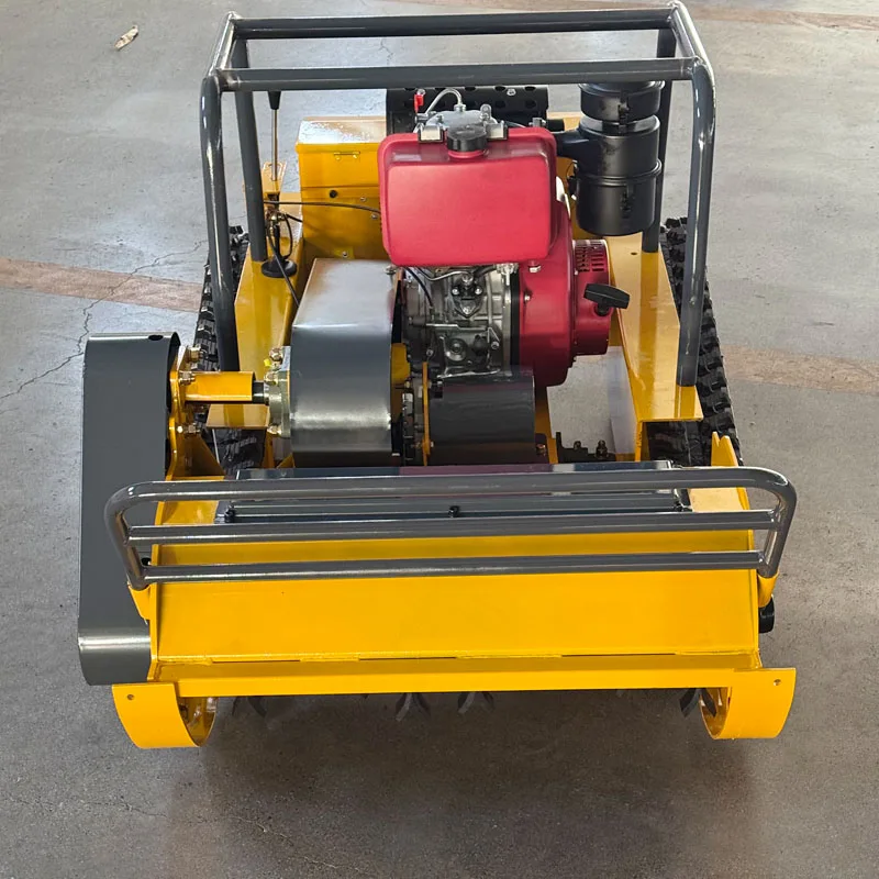 Cortador de grama de esteira automático com controlador industrial sem fio certificação CE EPA personalizado com controle remoto Novo sistema robô G