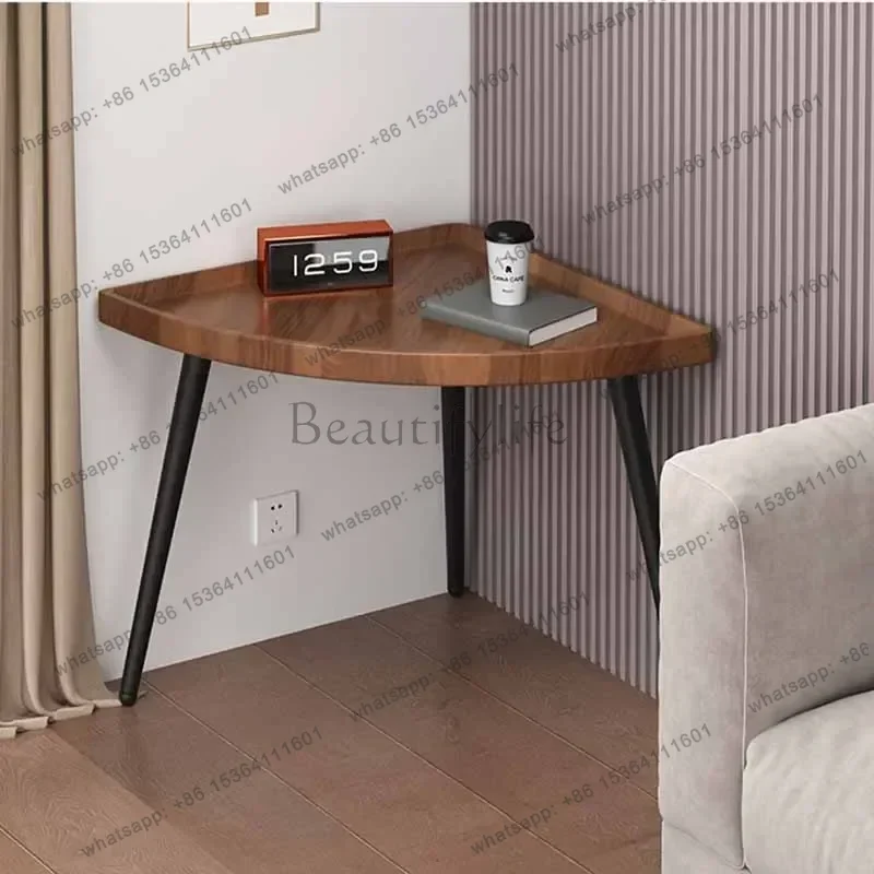 طاولة قهوة فريدة من نوعها من الخشب الشفاف، لطيفة مقاومة للماء، أرضية شقة، طاولة جانبية صغيرة، أثاث صالون ميسا سنترو البسيط الحديث