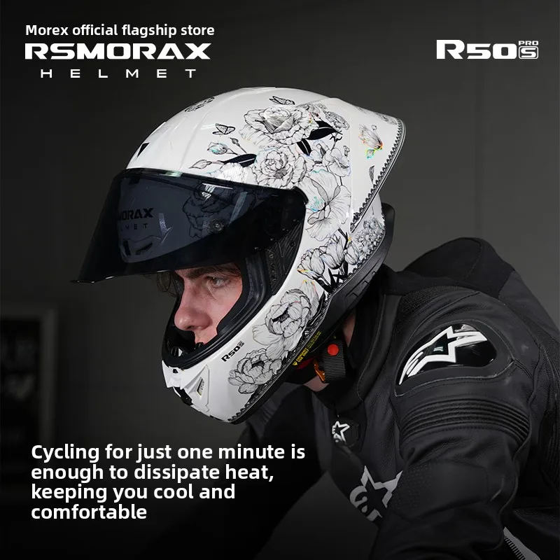 RSMORAX R50Spro Motorcycle Helmet Men's and Women's Motorcycle Full-helmet Moto Equipment
