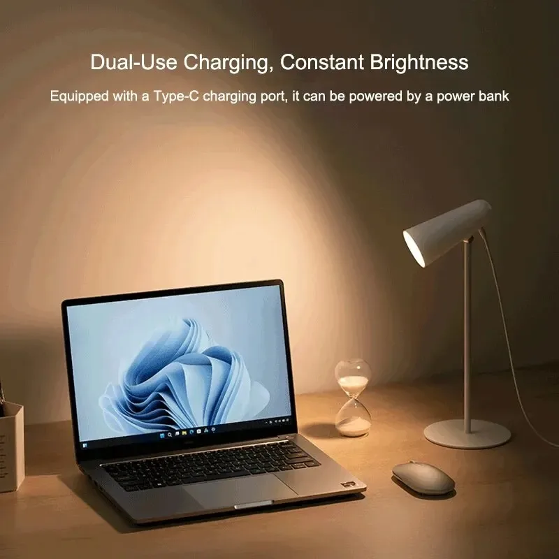 Xiaomi Mijia Multifunction Desk Lamp Type-c Rechargeable 3 In 1 Portable Reading Table Rendering Light Clip Lamp Flashlight