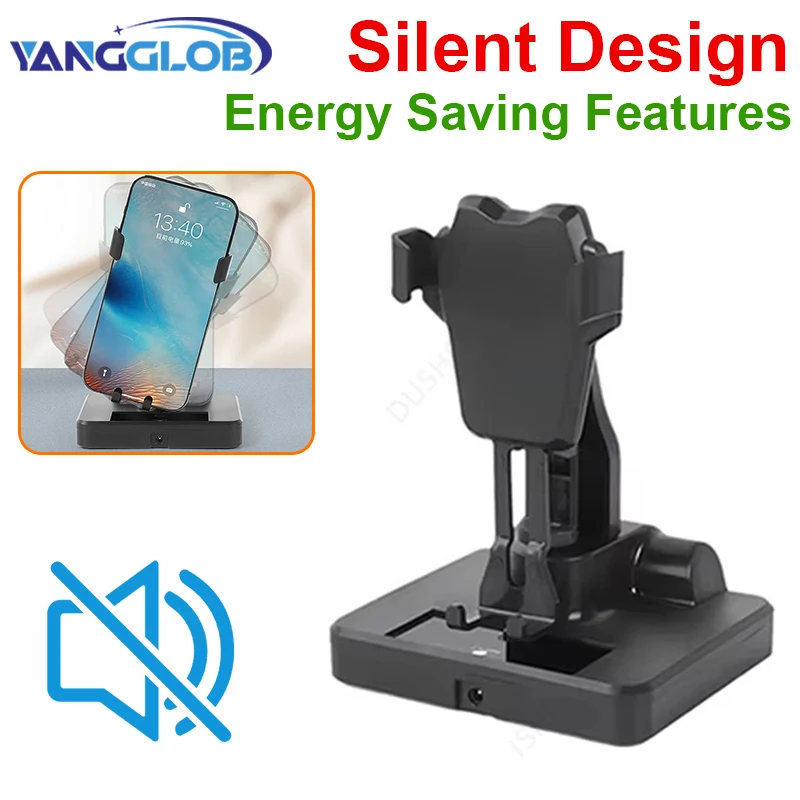 

Настольный кронштейн для мобильного телефона, ленивый автоматический ходунок для iPhone, Samsung, Xiaomi, Huawei, левый и правый поворотный шаговый держатель для телефона, подставка