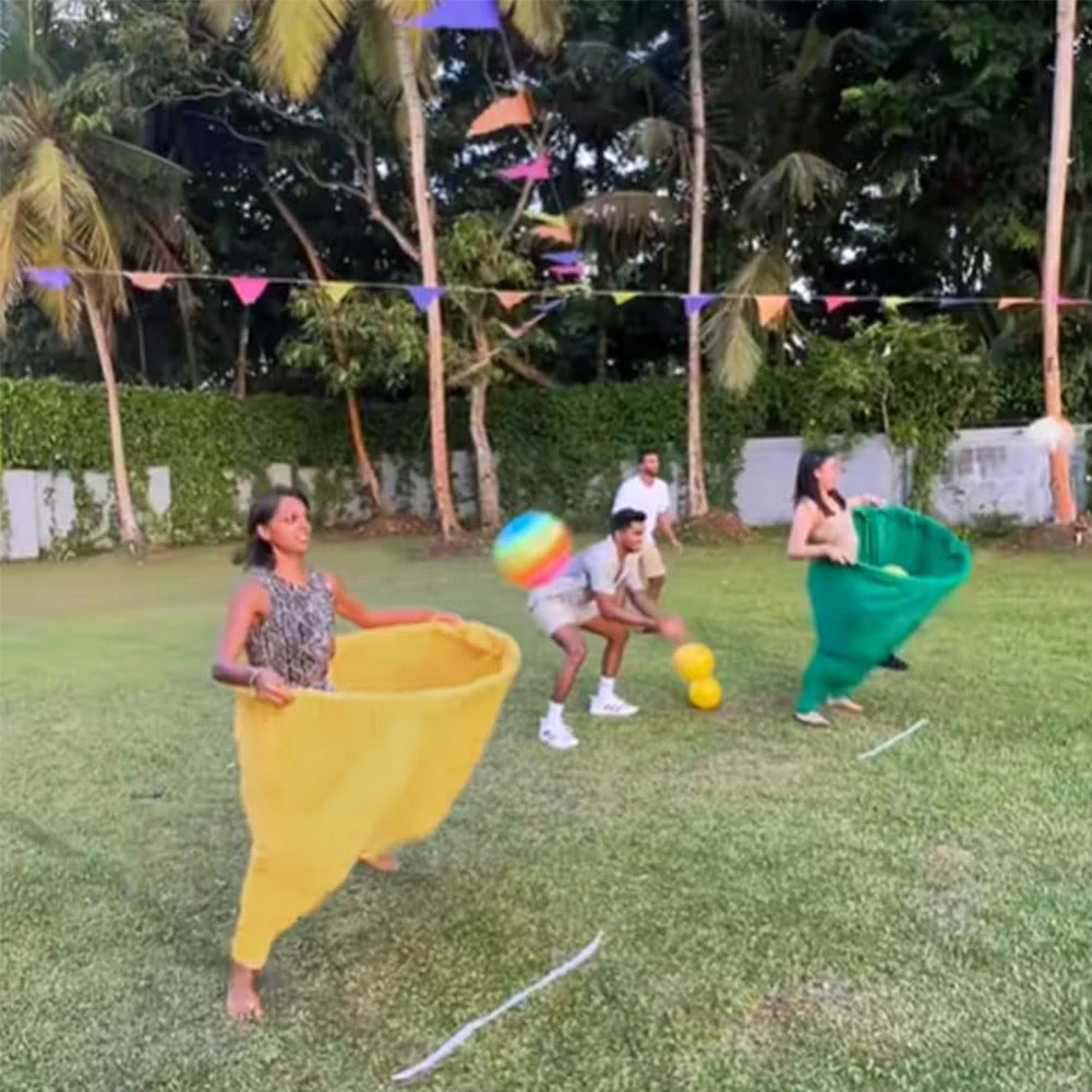 مجموعة ألعاب ساحة السراويل الجدة مع 4 كرات نطاطة لعبة لم شمل الأسرة الميدانية مجموعة ألعاب خارجية للمجال الخلفي الخارجي