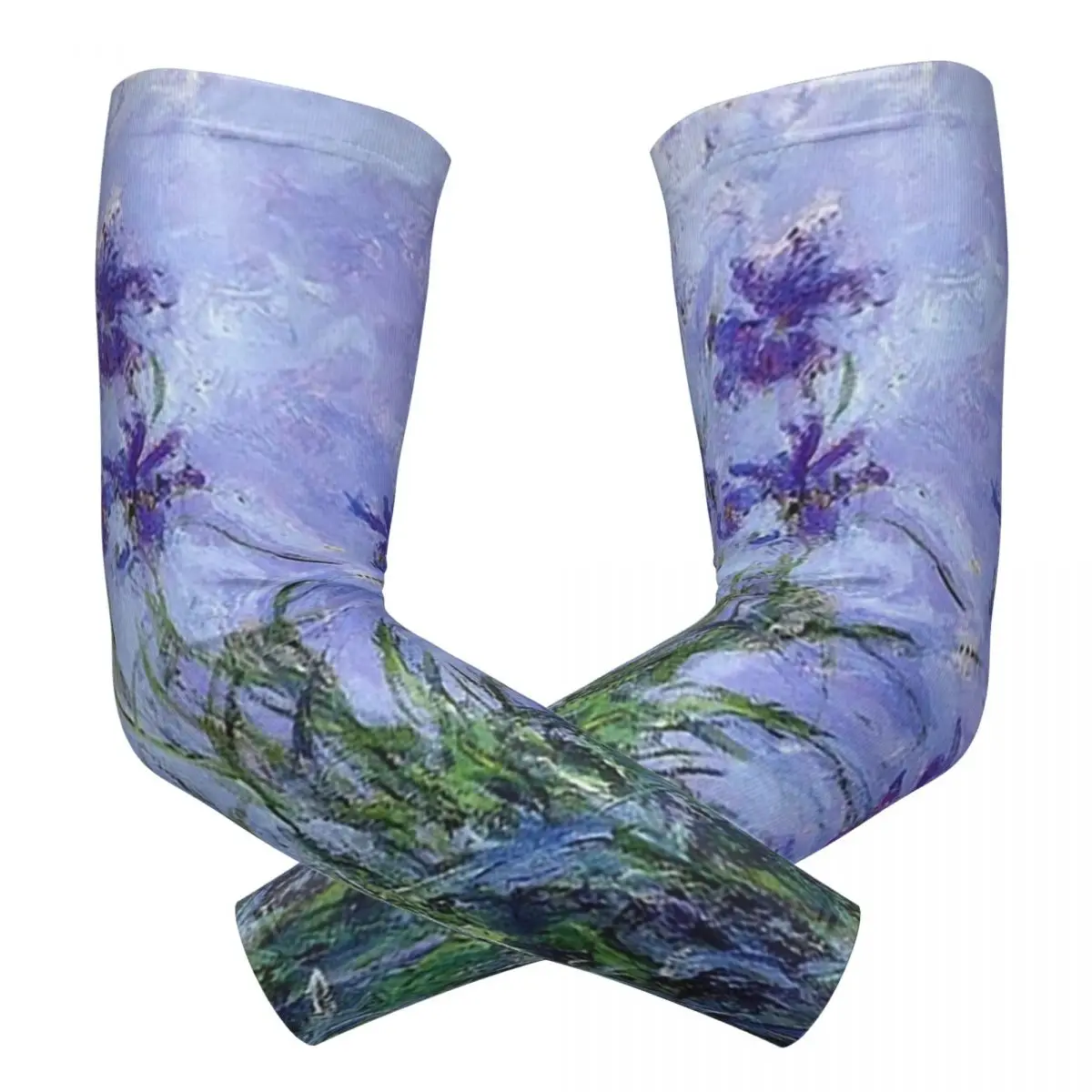 

Claude Monet Lilac Irises 191 Нарукавники для улицы Защитный чехол от солнца и ультрафиолета Летние велосипедные татуировки на рукавах