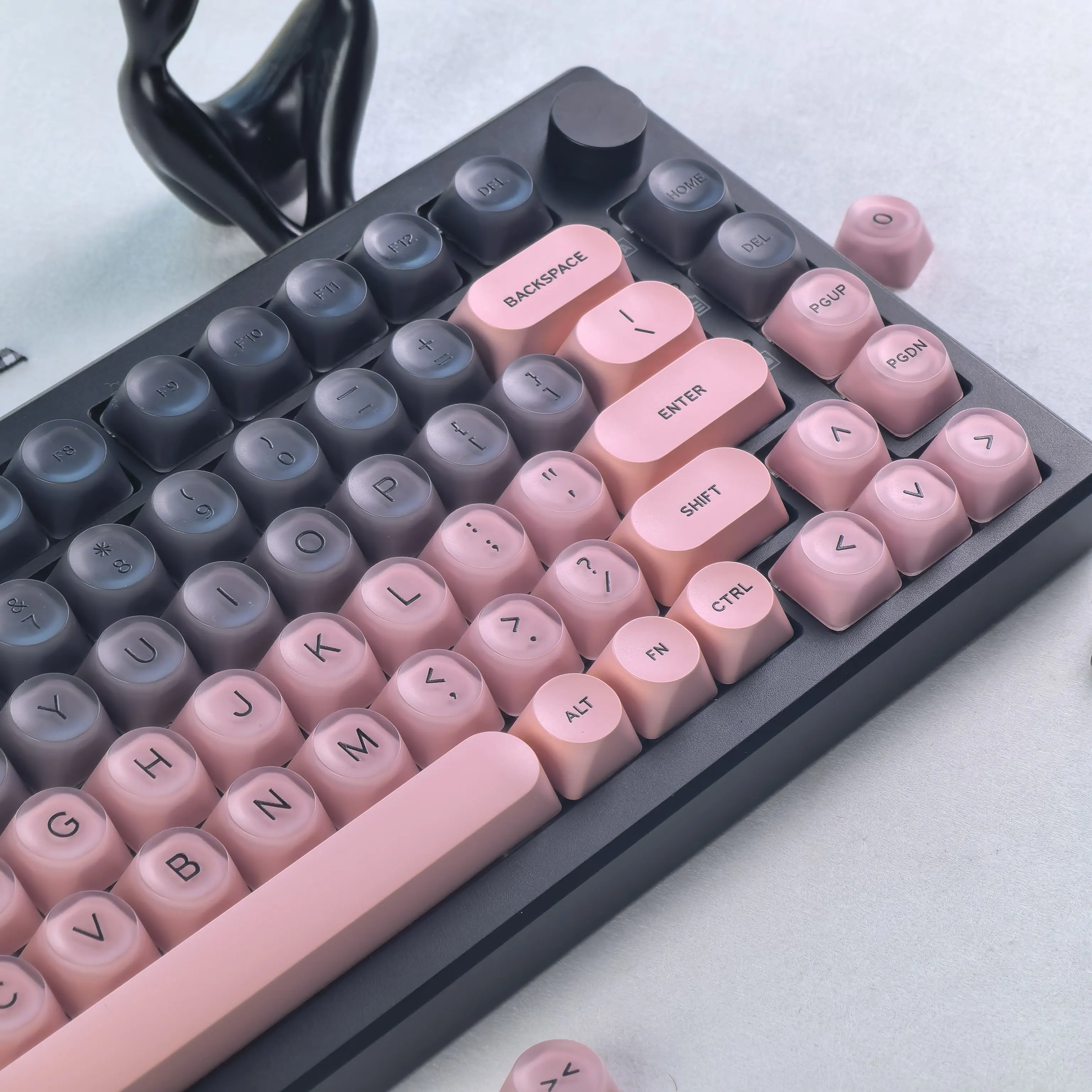 MAIMOOO Keycaps Gradient Blackberry Pink Pc Jelly Frosted Texture Xoa High Gaming Keyboard Liquid Style Keycap