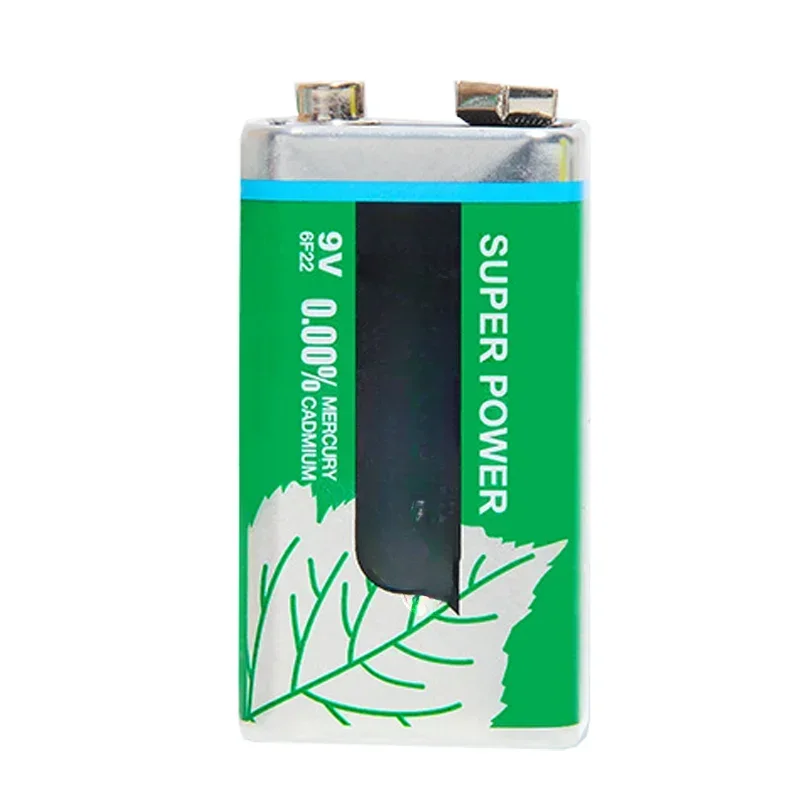 10pcs 9V 1100mAh Dry Cell 6F22 9 Volt Disposable Carbon Battery For Microphone Multimeter Smoke Alarm Walkie Talkie Battery