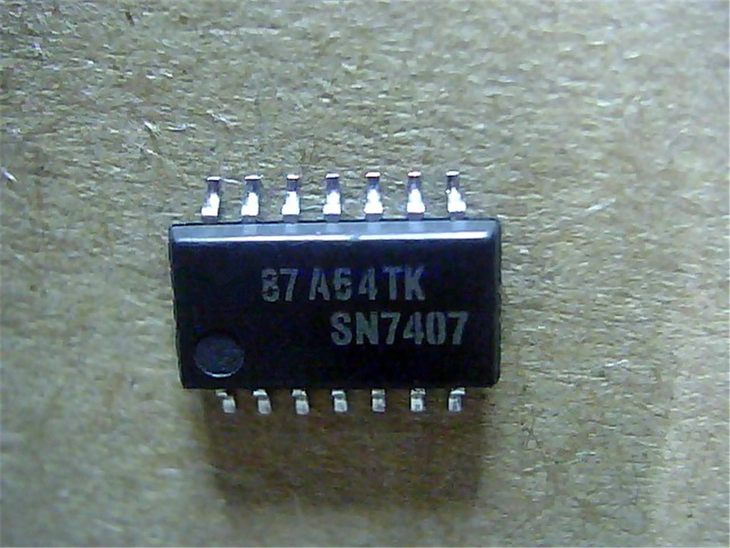 10pcs/lot 7407 SN7407DR SN7407 SOP-14 HEX BUFFERS/DRIVERS WITH OPEN-COLLECTOR HIGH-VOLTAGE OUTPUTS