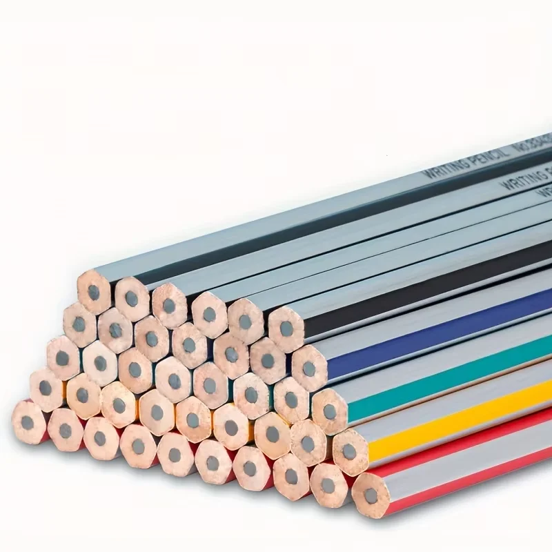 DELI Schulprüfenstifte mit Radiergumspitzen, 10-teiliges Set HB und 2B-Sechskantstifte aus Holz für Studenten – Detail 4